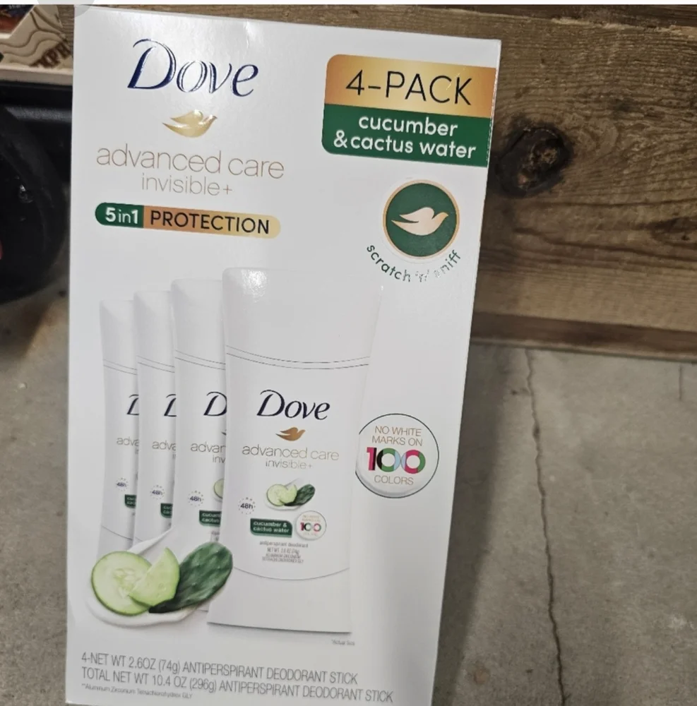 Dove advanced care invisible+ Antiperspirant Deodorant, 2.6 oz, 4-…